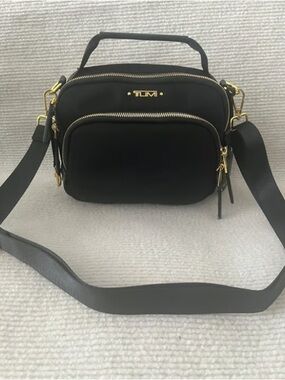 Tumi Black Nylon Crossbody Bag